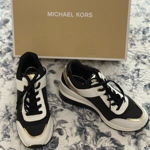 Michael Kors Black, White, with gold accent